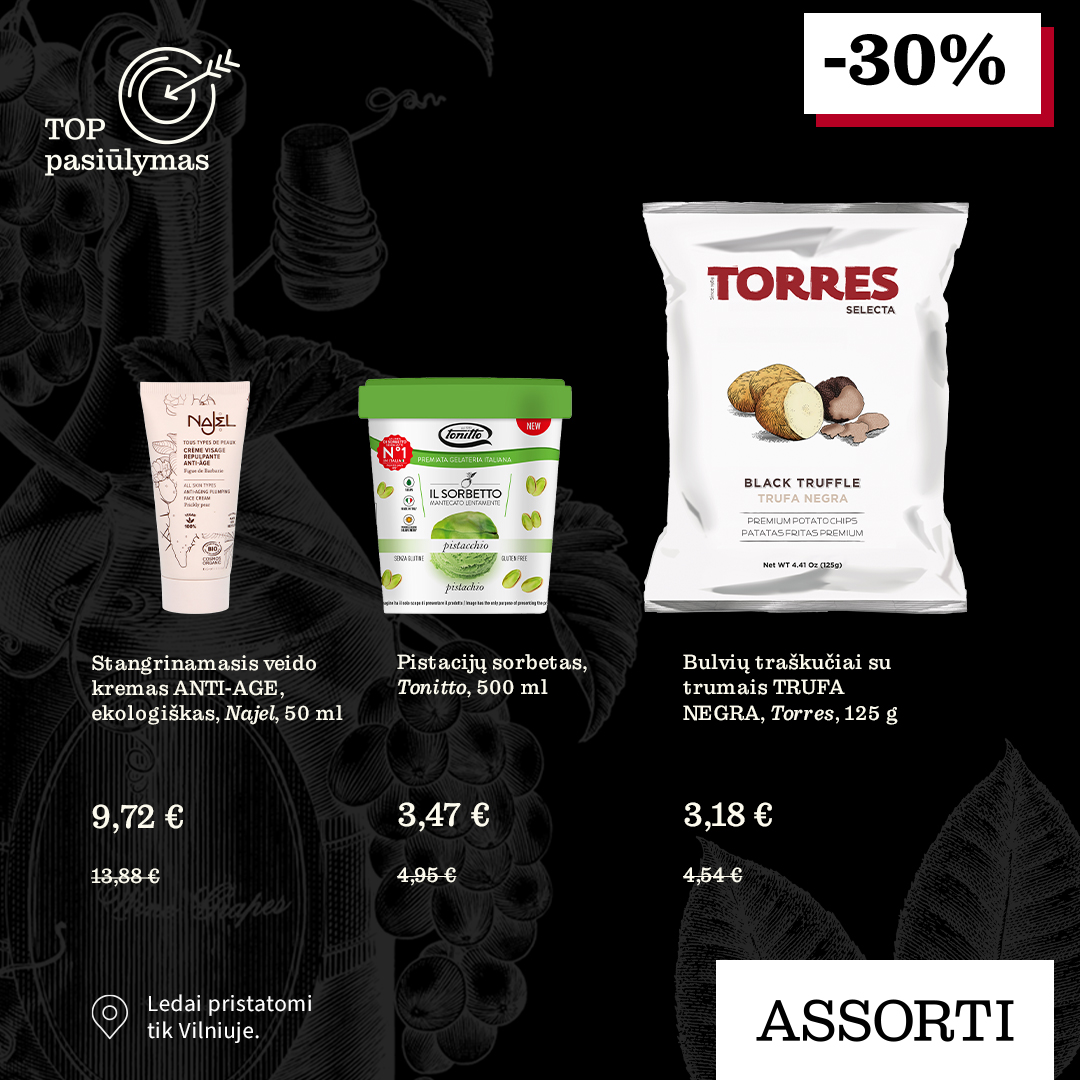 „ASSORTI” - TOP PASIŪLYMAS -30 %